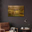 «Desert Cactus and Wildflowers» par John Gavrilis, art mural en métal doré, 24 po x 16 po-133566642