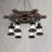 Leyhill 6 - Light Dimmable Geometric Chandelier