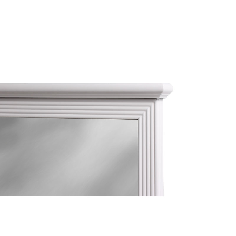 Kayla Wood Flat Wall Mirror