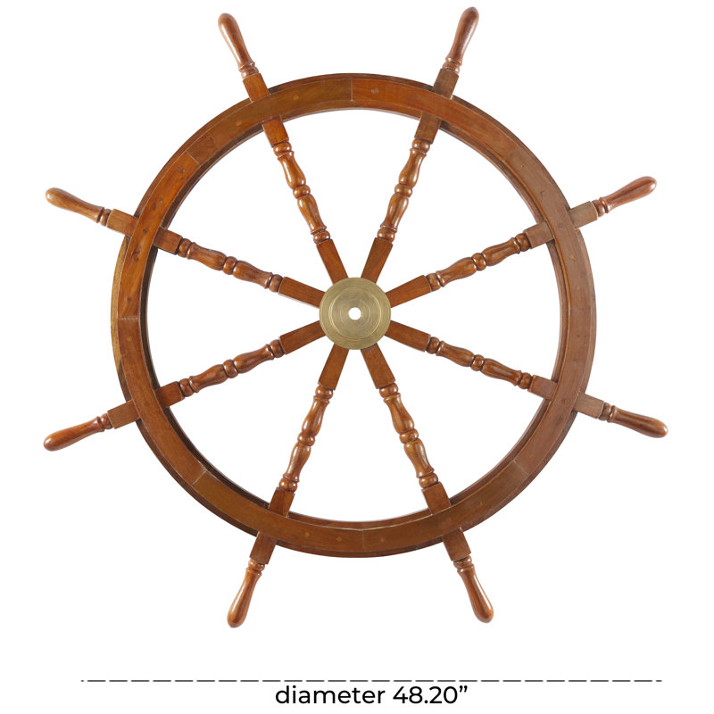 Décoration murale barre de bateau, H 48,2 po x l 48,2 po x P 2 po