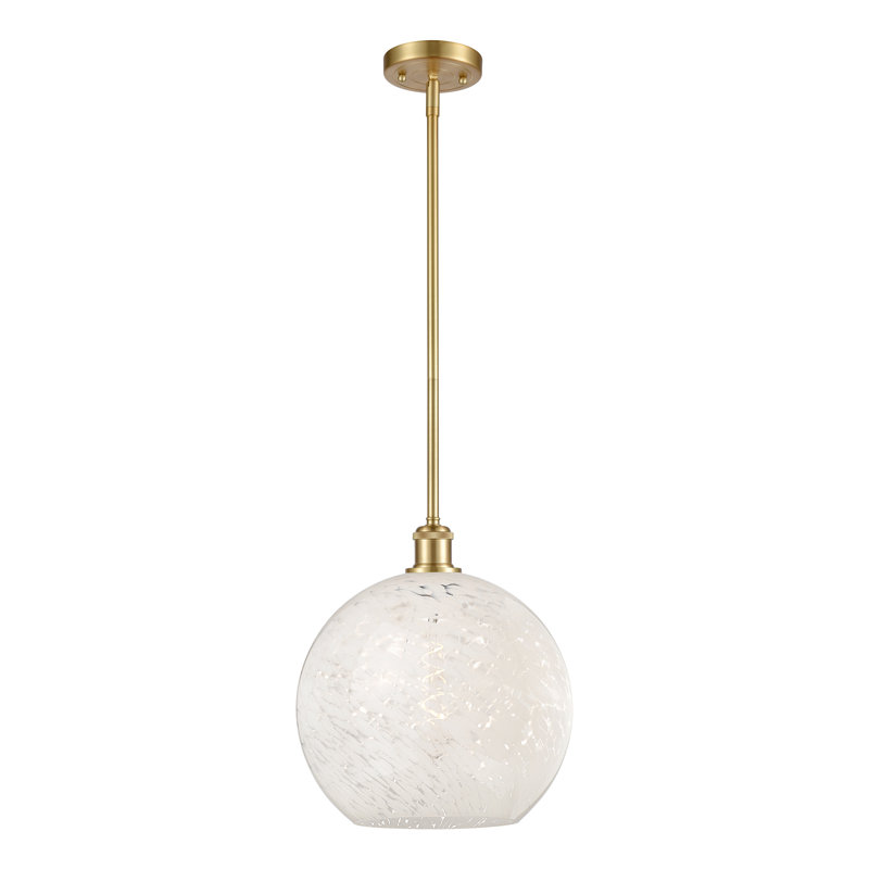 Luminaire suspendu 1 lumière Ballston Mouchette-516-G1216, H 13,5 po x l 12 po x P 12 po, Or satiné