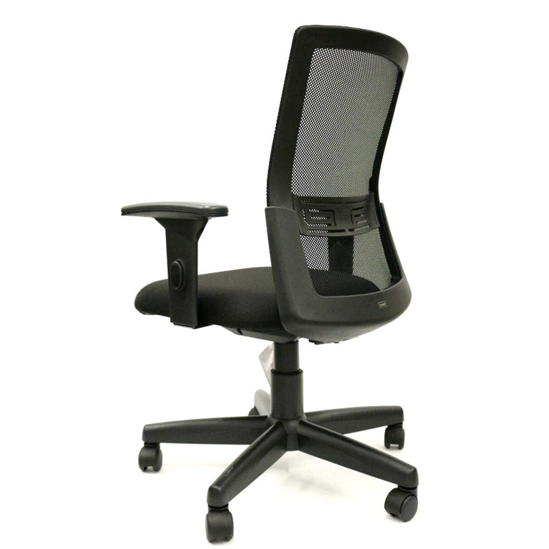 ErgoFlex 40'' High-Back Black Mesh Task Chair with Adjustable Arms