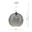 Farah 1 - Light Silver Dome Pendant