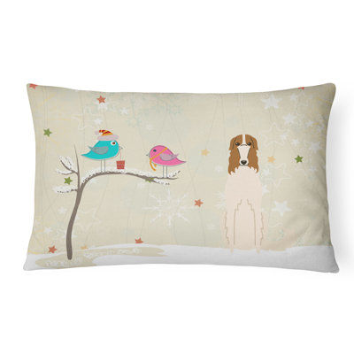Coussin lombaire intérieur/extérieur en ivoire christmas