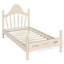 Lit plateforme simple avec tête de lit chic, structure de lit en bois massif avec support à lattes, pas de sommier tapissier et conception basse à terre-1162784749