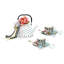 Tea Time, Set Of 3 - 9.5 Inches