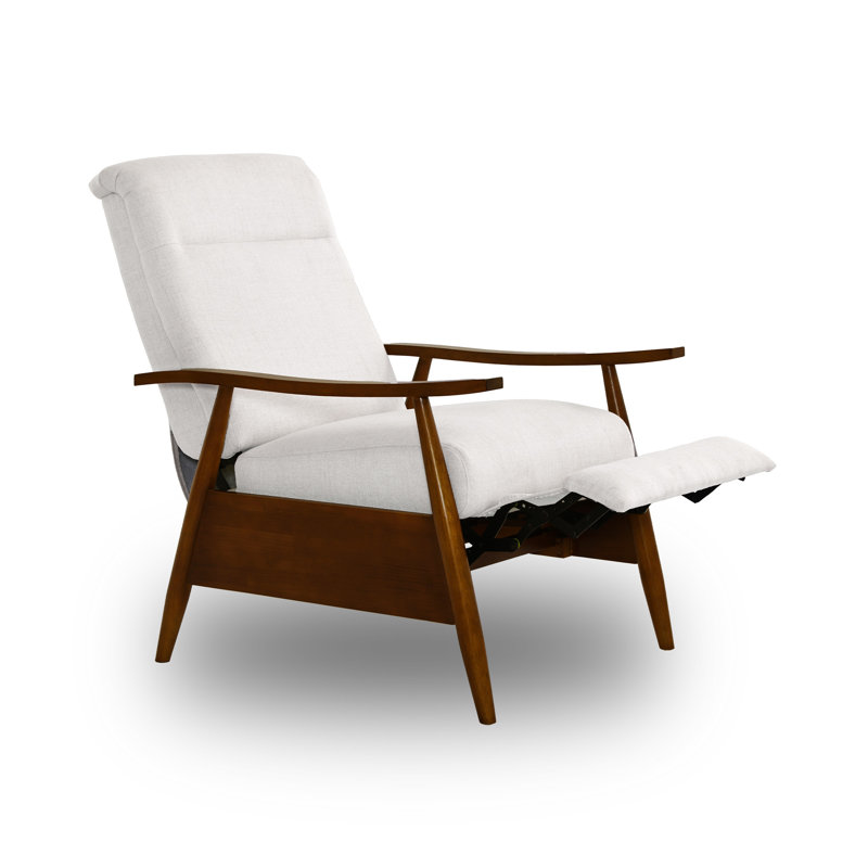 Fauteuil inclinable réglable, Beige Cotton Blend