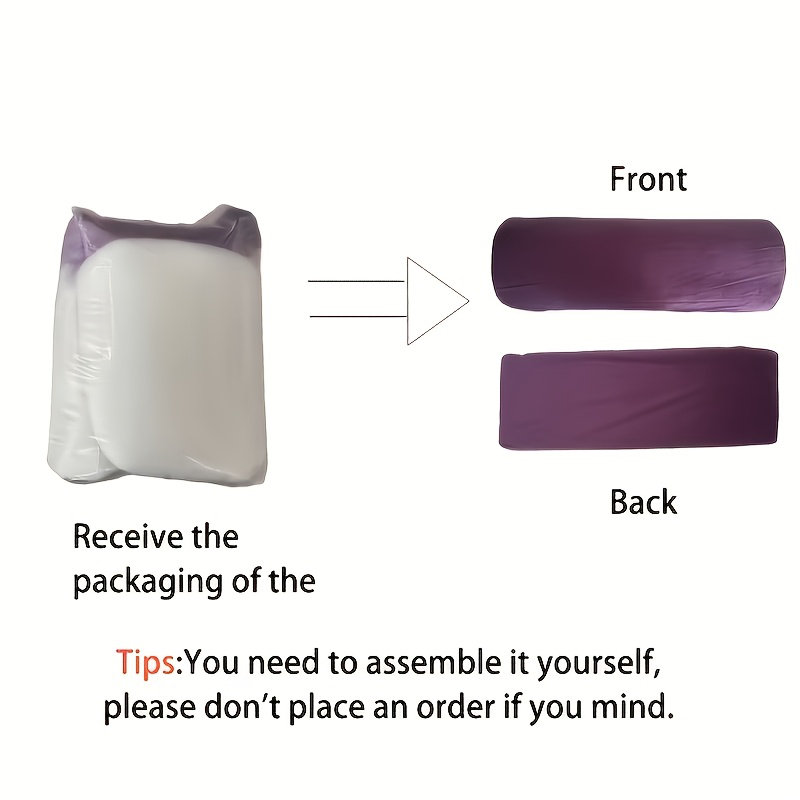 Coussin pour les genoux pour le sommeil du dos, coussin de traversin en mousse à mémoire de forme demi-lune pour les jambes, coussin sous le genou pour soulager les douleurs au dos et aux hanches, confort pour la cheville et les pieds, housse lavable à la machine, orange