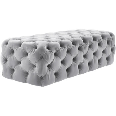 Velvet Upholstered Bench