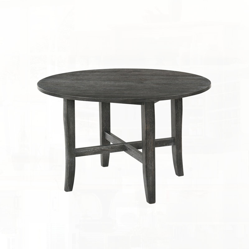 Dining Table with Sturdy Fixed Non-Extendable Tabletop