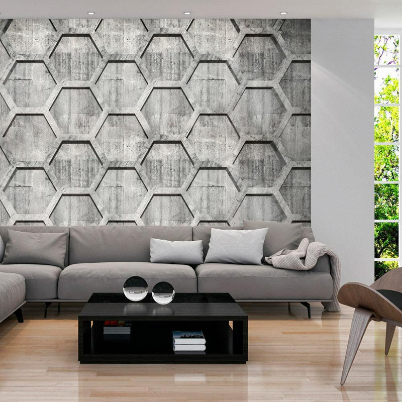 Josta Geometric Wall Mural, 96" L x 137" W
