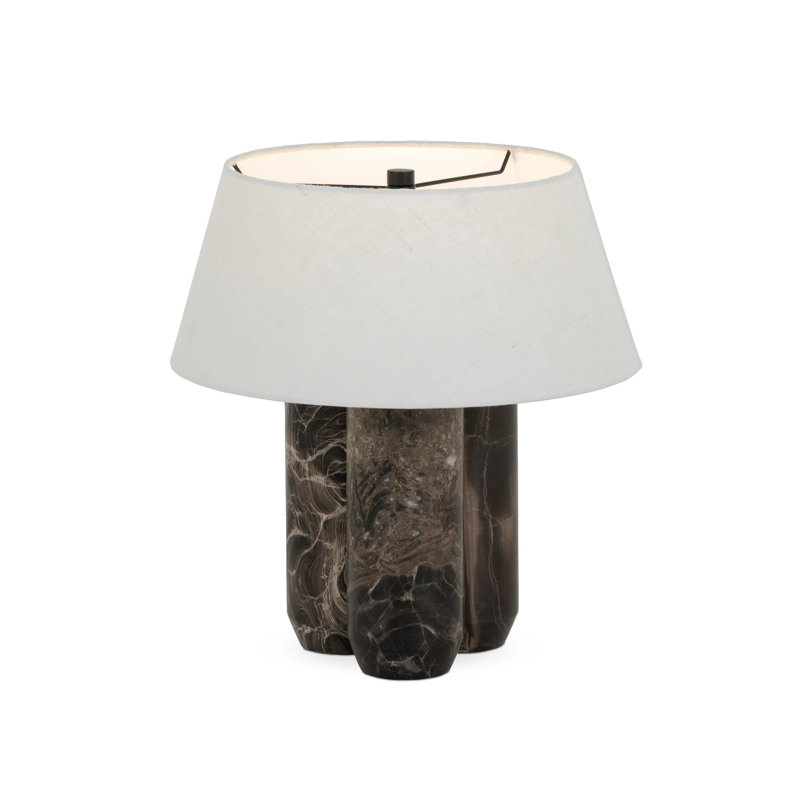 Bremen Table Lamp, Rocky Brown Marble