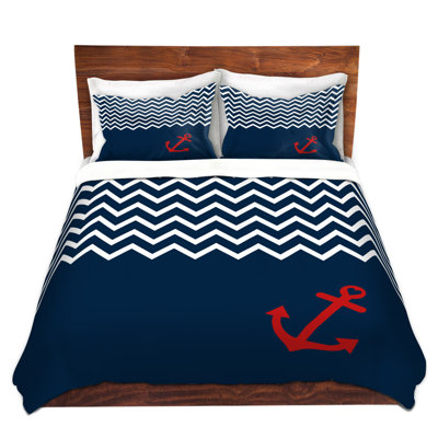 Polyester Chevron / Zig Zag Duvet Cover