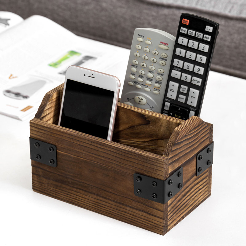 Dark Brown Remote Control Holder