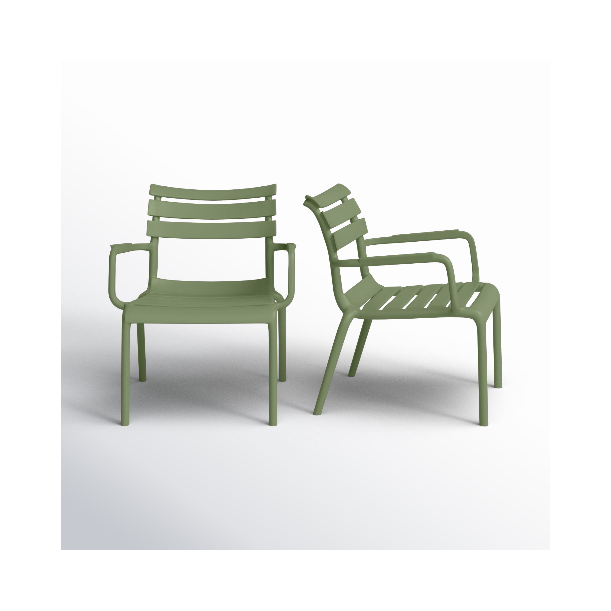 Paris Outdoor Club Chair, Olive Green