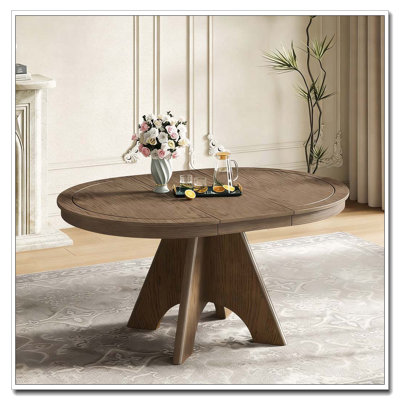 Table de salle à manger extensible Vintage pour 4-6, 42 à 58 pouces