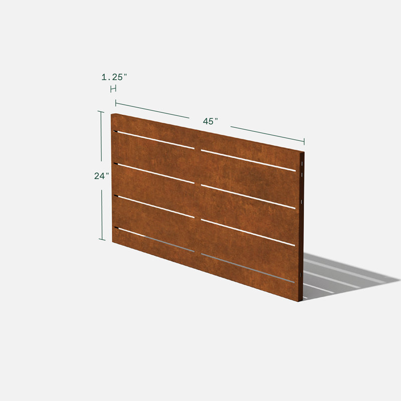 Veradek Decorative Screen Series Linear Privacy Screen 1 Panel (95% Privacy)