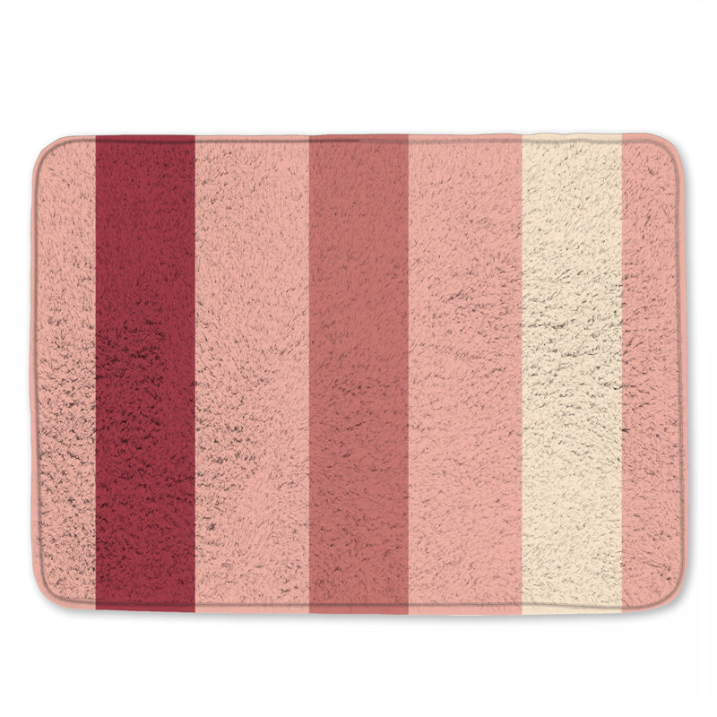 Tapis de bain à rayures verticales, L 34 po x L 21 po