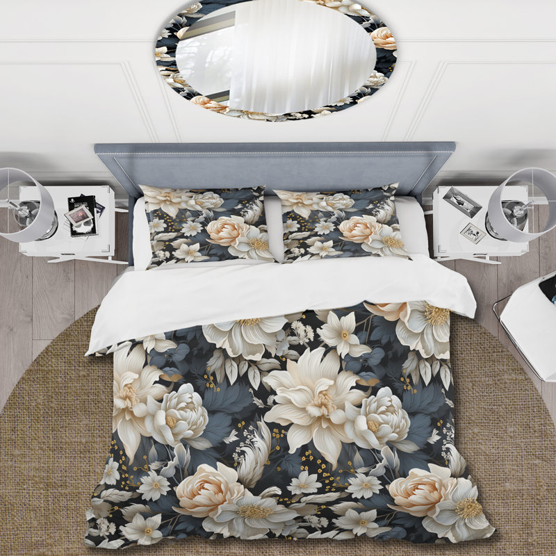Ensemble de housse de couette Urban Victorian Chic Victorian, Housse de couette simple + 1 taie décorative stan