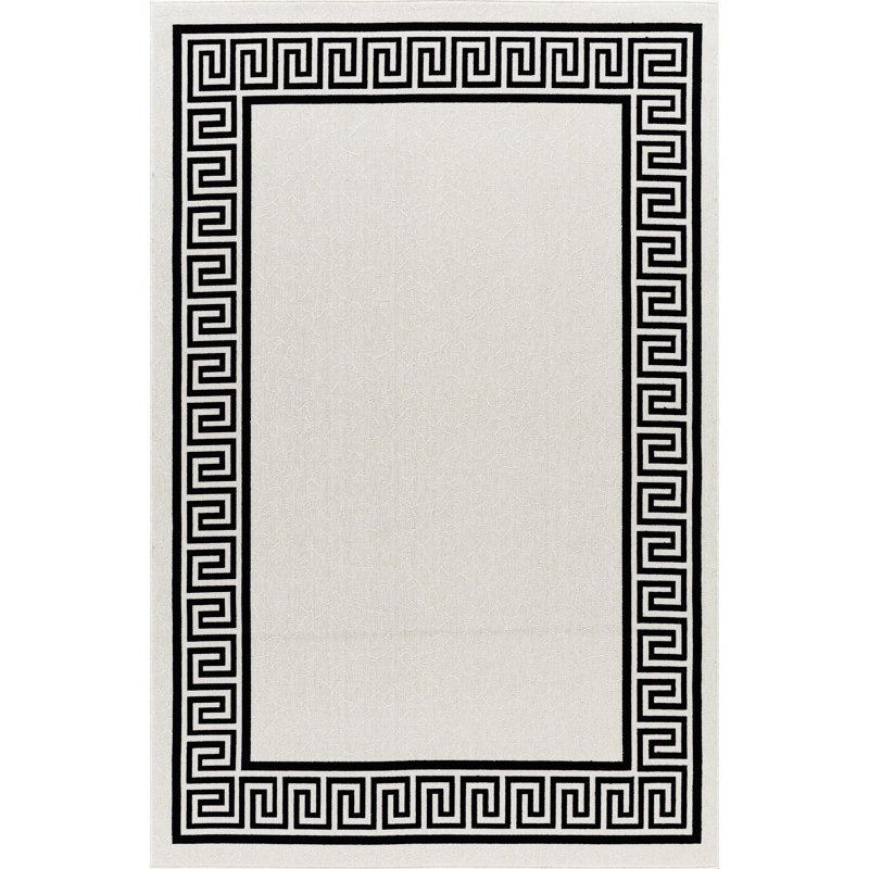 Tapis noir Schonbrunn, Rectangle 5 pi 3 po x 7 pi 7 po