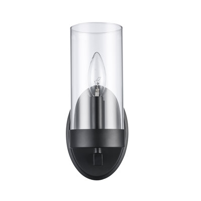 Angeline Single Transparent Dimmable Bath Sconce