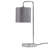 Hamdy 46Cm Polished Chrome Arched Table Lamp Set