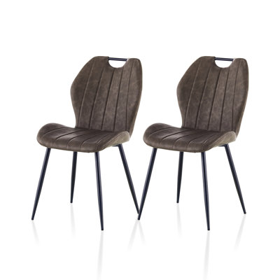47.5cm H Upholstered Metal Side Chair