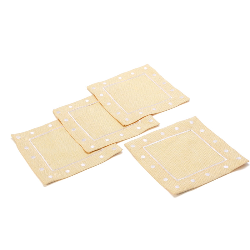 Breen Piece Coaster, Yellow