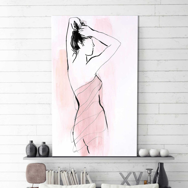 «Getting Ready I», reproduction de peinture à l'aquarelle sur toile, H 30 po x l 18 po x P 1 po, Toile tendue
