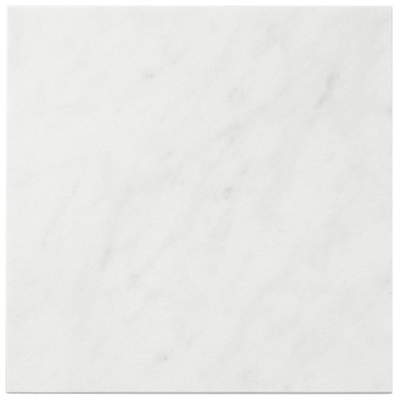Carrelage en porcelaine mat 6 "x 6", Blanc