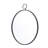 Iron Frame Vertical Round Mirror