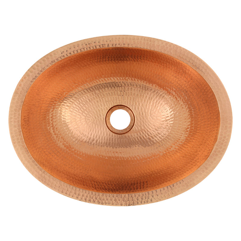 Premier Copper Products BSP5_VO17SKPC-P Bathroom Sink And Drain Package