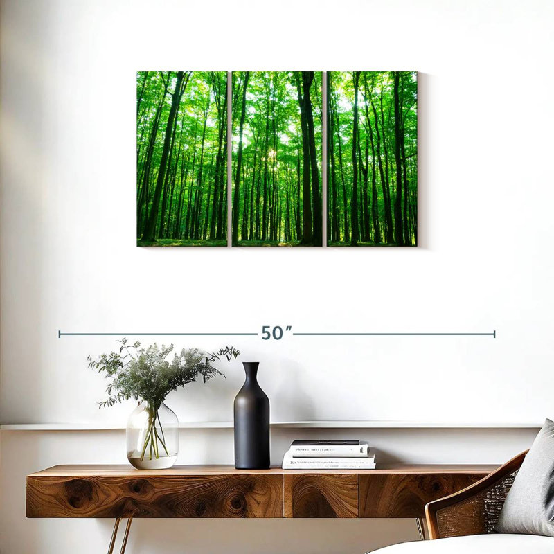 Alvord ensoleillé vert forêt, H 20 po x l 33 po