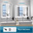 Wall Mounted Bathroom Vanity Mirror with Front and Backlight, Defogging, Dimmable, and Memory Function