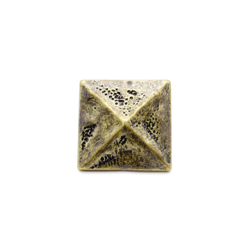 Carré de bordeaux, H 1,375 po x l 1,375 po x P 1,25 po, Laiton OX