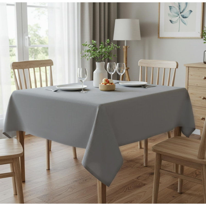  Rectangular Table cloth 140x200 cm – 100% Cotton Red Tablecloth– Washable & Reusable – Ideal for Christmas, Dining, Parties and Seasonal Decor
