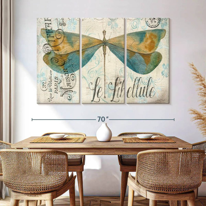 Brampt Lovely Dragonfly, 42" H x 65" W