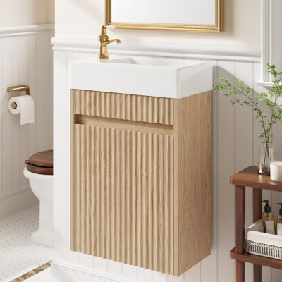 Single Bathroom Vanity with Resin Top