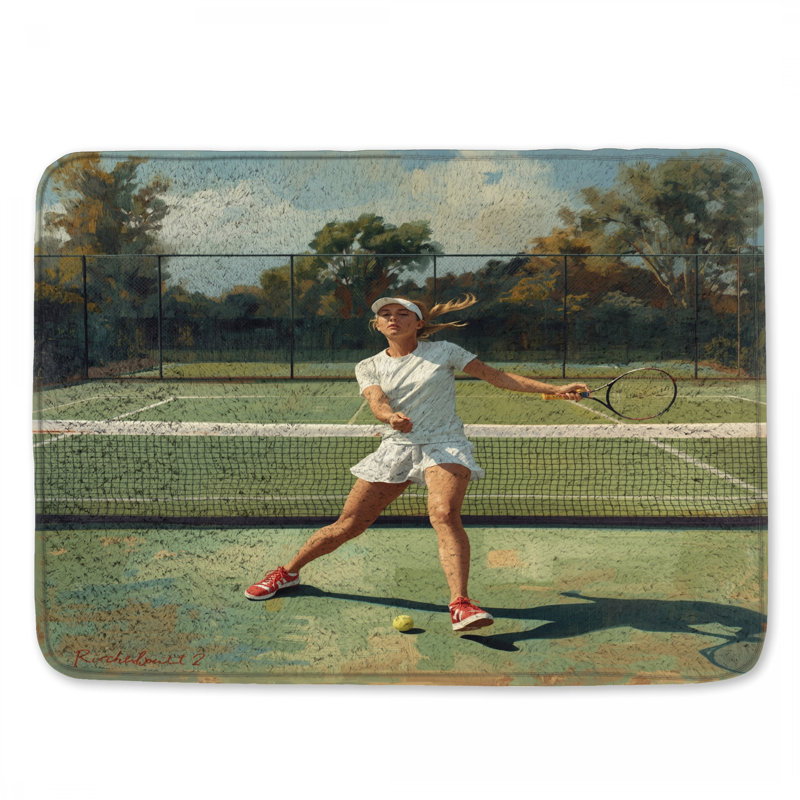 Tapis de bain Tennis, L 34 po x L 21 po