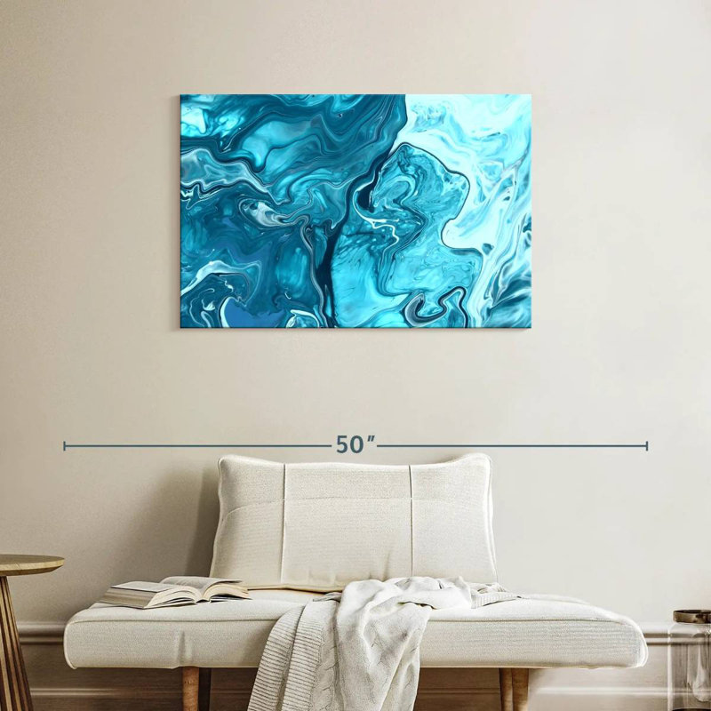 Avery Marble Waves Abstract, 24" H x 36" W