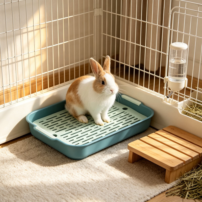 W ood Pets clothinges Hangers Pet Small Litter Potty Box Lasting Toilet Tray For Rabbits Hamster Small Guinea Pig Small Animals Waste Training Foolproof Clean Small Pet Supplies