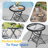 Folded Glass Round Outdoor Side Table-838657388-860741550