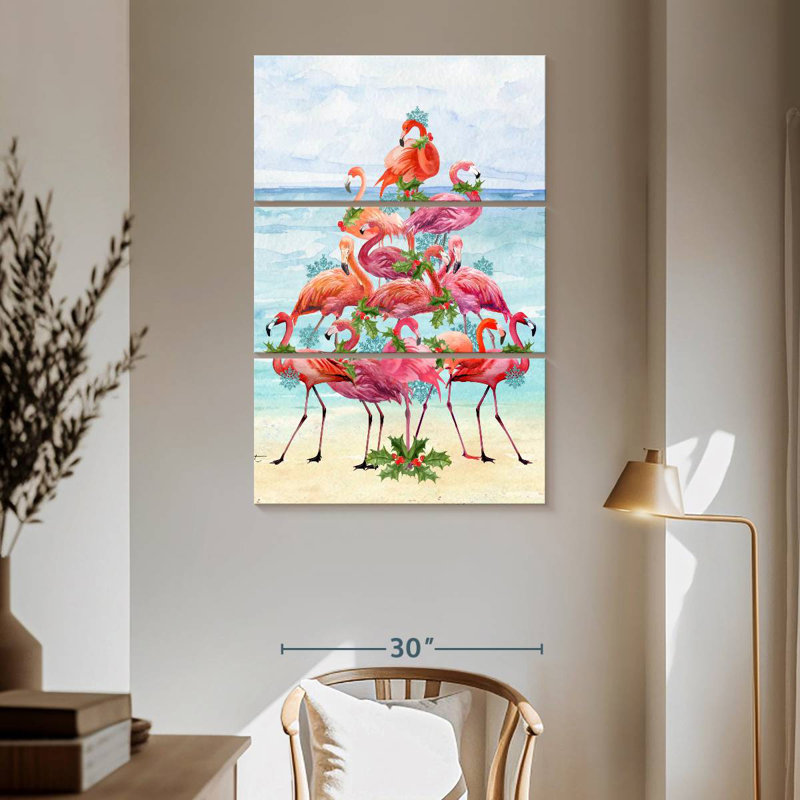 Flamants de Noël Brampt Coastal II, H 65 po x l 42 po