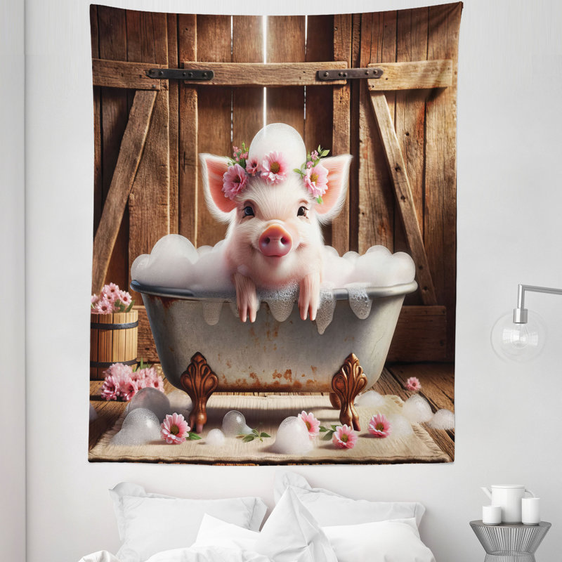Tapisserie en microfibre, H 88 po x l 68 po