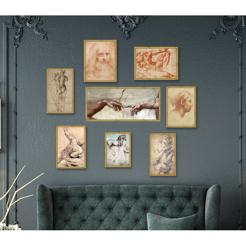 Parmagiano Drawing - Painting on Wood