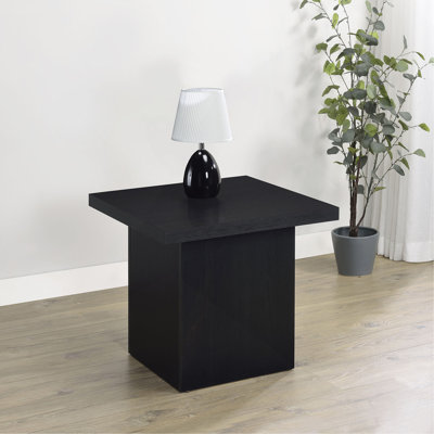 Table de bout carrée noire