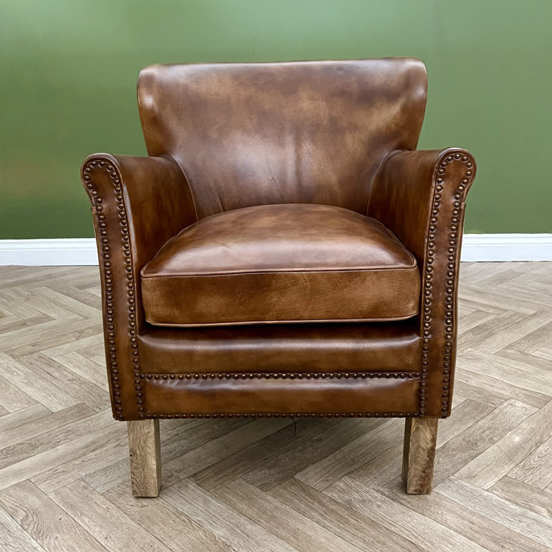 Banas Upholstered Armchair, Brown