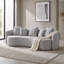 Lit superposé gris avec 5 coussins décoratifs