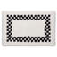 Black Check Hotel Bath Rug-911797552