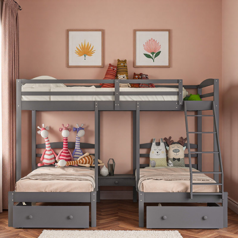 Bunk Bed With 3 Drawers